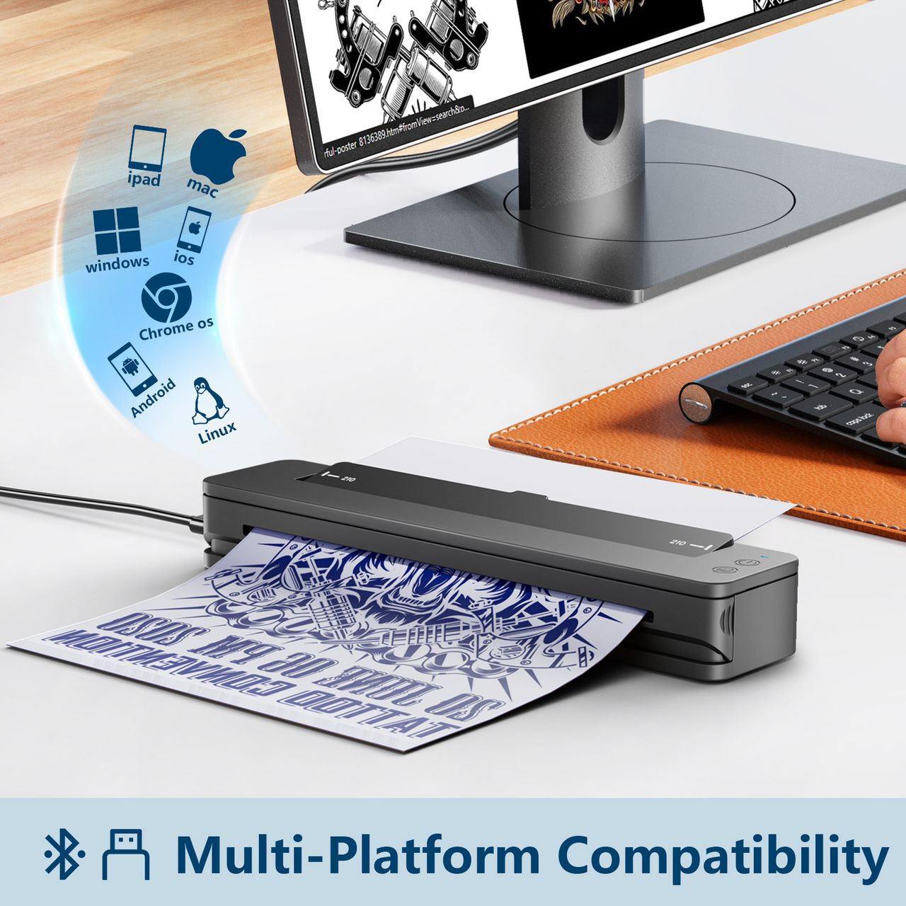 پرینتر چاپ طرح تتوT106Z